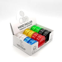 Nouveau style personnalisé 60mm broyeur à tabac manuel en plastique en 3 parties briquets colorés et accessoires pour fumer