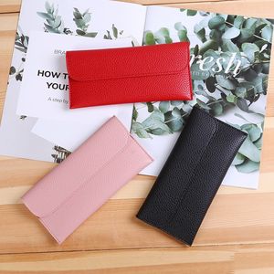 กระเป๋าใส่บัตรและเงินดีไซน์หรู ปี 2025 ทำจากหนัง PU สไตล์วินเทจ ทันสมัย จุเหรียญได้เยอะ กระเป๋าสตางค์ทรงยาวบางเฉียบ - Product Image 6