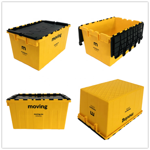 Boîtes de rangement solides en plastique HAOSEN, conteneurs de déménagement empilables durables - Remise en gros pour les entreprises de déménagement et les entrepôts de stockage - Product Image 4