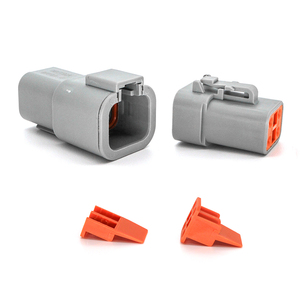 Chenf dtp06 <span class=keywords><strong>plug</strong></span> de fio elétrico, conector macho e fêmea 4pin dtp, série automotiva, à prova d' água - Product Image 4