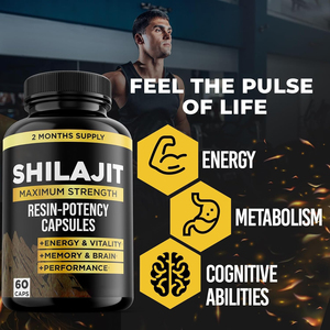 BiocaroShilajit樹脂純粋なヒマラヤ有機<span class=keywords><strong>Shilajeet</strong></span>カプセルとAshwagandha高麗人参およびその他のフルボ酸カプセル - Product Image 2