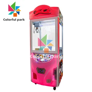 Grúa de juguete de regalo con monedas coloridas, máquina expendedora de premios, Centro de juego, garra de premio
