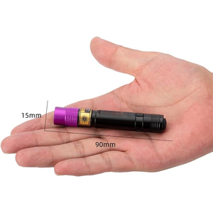 Détecteur d'urine de poche pour animaux de compagnie et colle UV durcissant 365nm LED lumière noire lampe de poche extérieure miroir noir Ultra violet lampes torches - Product Image 2