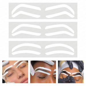 Pegatina auxiliar desechable para cejas, mapeo de plantilla para cejas, regla autoadhesiva para Microblading, cinta para maquillaje permanente con forma de cejas - Product Image 2