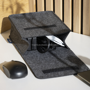 Sac de rangement en feutre gris de conception classique haut de gamme pour la souris et le chargeur, idéal pour un usage quotidien - Product Image 3