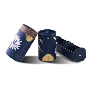 Caja cilíndrica de lujo para cosméticos, caja cilíndrica redonda para perfume - Product Image 1