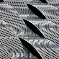 Panneau composite perforé en PVDF et aluminium pour bardage métallique de façade, 4x8 pieds, pour clôture de ferme et mur extérieur de bâtiment
