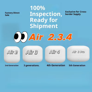 Écouteurs sans fil <span class=keywords><strong>ANC</strong></span> Air <span class=keywords><strong>2</strong></span> originaux en gros, vente chaude, avec affichage numérique de la batterie, 4 écouteurs intra-auriculaires - Product Image 2