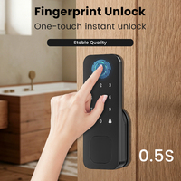 Serrure électronique intelligente étanche Locstar pour extérieur, intérieur, garage et portail avec code d'empreintes digitales, application TTlock Tuya