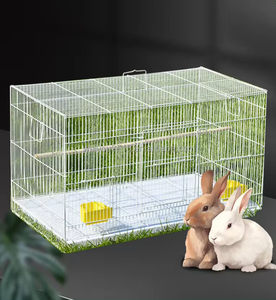 2024 Cage à oiseaux en fer intensifiée et épaissie pour cages à lapins dans les élevages, cages à lapins pour animaux de compagnie, cages à lapins villa extra larges - Product Image 4