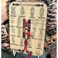Planche d'entraînement en bois Tailai pour la pratique du nouage, kit d'entraînement avec guide de nœuds multiples et cordes pour scouts, outil éducatif de survie en plein air