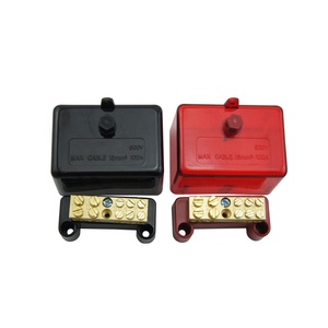 Jh5b Úc 100A 500V 5 lỗ điện đồng 16 mét khối thiết bị đầu cuối hộp Brass hoạt động/Trung tính liên kết cáp Hộp nối - Product Image 5