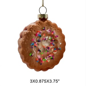 Adorno Navideño Colgante de Vidrio Soplado Personalizado con Diseño de Comida (Tocino y Huevo Frito) para Decoración del Hogar, Fiestas y <span class=keywords><strong>Navidad</strong></span> - Product Image 6