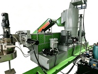 Ligne de granulation de films plastiques PP PE avec compacteur agglomérateur, production 50-1000 kg/h
