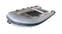 Bateau semi-rigide en aluminium à coque rigide en V profond de 340 cm pour 4-5 personnes, idéal pour les sports et loisirs sur rivière et lac, adapté aux plongeurs