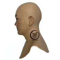 Masques de tête en silicone réalistes fabriqués à la main en usine, masques masculins réalistes pour le visage entier, accessoires de cosplay, fête, Halloween, film, couvre-chef