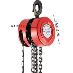 Top Quality 30years Factory Made 10 Ton Hand Chain Hoist Block For Lifting