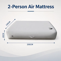 Matelas pneumatique de glamping moderne de luxe avec grande capacité de charge, lit de camping surélevé extra épais pour le couchage en tente extérieure