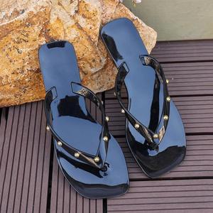 Summer Women's Platform Waterproof Anti-Slip Open Toe Flip-Flops <b>Plus</b> <b>Size</b> Fashionable Breathable Eco-Friendly Lightweight Beach - Product Image 4