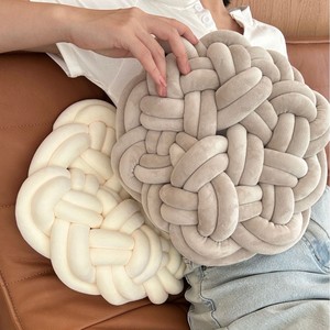 Décor à la maison bureau canapé décoration doux velours noeud boule <span class=keywords><strong>oreiller</strong></span> haute qualité fait à la main oreillers décoratifs - Product Image 5