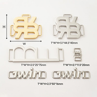 Herrajes para Trajes de Baño Bikini, Cierre Metálico Personalizado para Sujetador, Hebilla Metálica para Traje de Baño, Logotipo Metálico Pintado en Blanco, Hebilla con Logotipo Metálico para Sujetador