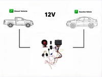 Alarme antivol pour voiture DC12V, verrouillage/déverrouillage à distance, mise en veille automatique silencieuse, mémoire de coupure de courant, portée 80~150m RF 433MHz pour aspirateur électronique