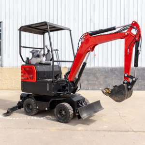 Nouvelle mini-excavatrice sur roues de 2 tonnes 2025 avec système hydraulique pour projets urbains et agricoles - Product Image 2