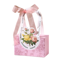 Boîte de papier cadeau bonbon faveurs de mariage personnalisées pour emballage, boîte cadeau de retour d'invité avec ruban, boîte en carton de demoiselle d'honneur
