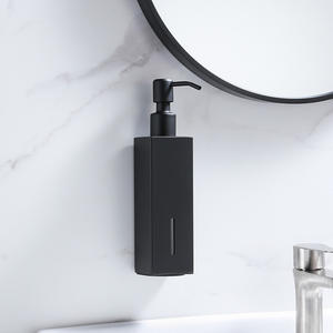 Dispensador de Jabón <span class=keywords><strong>Doble</strong></span> de Acero Inoxidable 304 Moderno para Montar en la Pared, Dispensador de Jabón en Espuma Cuadrado para Baño de Hotel, Botella con Pulsador - Product Image 2