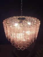 Lustre en verre rose de Murano, luminaires suspendus ronds modernes pour la maison, salle à manger, salon, restaurant, décoration