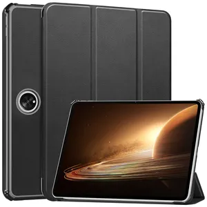 Pour étui pour tablette OPPO Pad 2, trois plis Flip Smart en cuir PU support mince couverture antichoc coque rigide pour OnePlus Pad 11.61 "2023