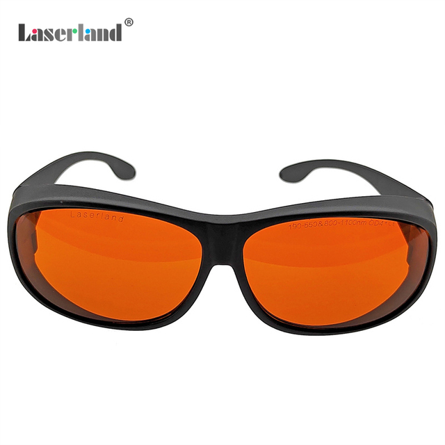 190nm-550nmnm OD5+ 800nm-1100nm OD6+ UV & Blue & Green Light Cosmetic Equipment Tattoo Removal Laser Protection Safety Glasses