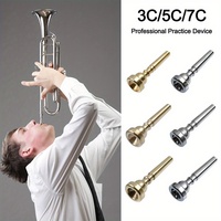 Trumpet Mouthpiece 3C 5C 7C Universal Brass Instrument Accessories Professional Practice Golden Silver Replacement