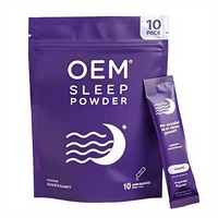 Poudre pour boisson somnifère pour un sommeil réparateur, aide à s'endormir, sans sucre ajouté, végétalien, vitamine B6, L-Théanine, supplément de sommeil GABA