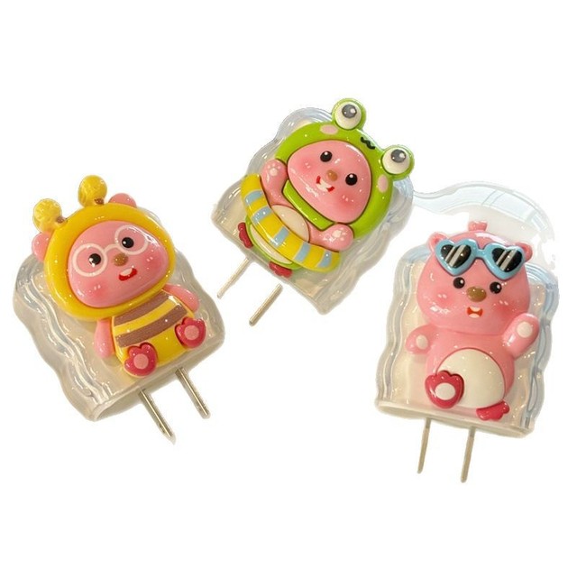 DIY Silicone Charger Cable Protector Set Cute Cartoon Design Fits 18W/20W USB-C PD Chargers 3-Pin UK Plug Prevent Wire Fraying
