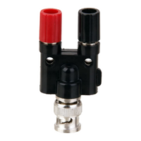 Connecteur BNC mâle vers prise jack double banane femelle 4 mm avec borne de connexion