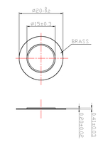 Vente en gros Kingwei KW20T65A06 Élément de buzzer piézoélectrique en céramique et en laiton de 20 mm 12V 6,5kHz Passif pour alarmes Buzzers Sirènes
