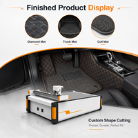 Machine de découpe CNC pour housses de siège auto, machine de découpe automatique à couteau vibrant pour housses de siège en cuir et tapis de sol de voiture avec caméra