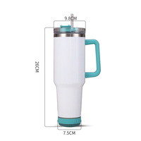 Mug de Voyage Isotherme Double Paroi en Acier Inoxydable, 40 oz, avec Affichage Musical, Recharge USB et Enceinte Bluetooth, à Sublimer