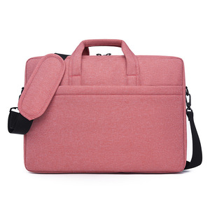 Sac pour ordinateur portable minimaliste, sacoche d'affaires, sac à bandoulière décontracté, couleur unie, grande capacité, portable, unisexe, nouveau sac pour ordinateur portable simple - Product Image 1