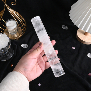 Nouveau produit Cylindre en cristal naturel poli à la main Cylindre en quartz transparent pour la décoration - Product Image 3