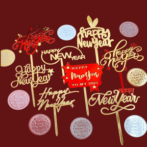 Decoración de Pastel Acrílica con Miel y Dulzura, Adorno para Pastel de Fiesta de Año Nuevo, para el Festival de Primavera y el Día de Año Nuevo - Product Image 1