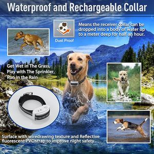 Sistema de valla inalámbrico eléctrico patentado, <span class=keywords><strong>Collar</strong></span> de entrenamiento remoto para perros, <span class=keywords><strong>Collar</strong></span> de entrenamiento para perros con control remoto - Product Image 4