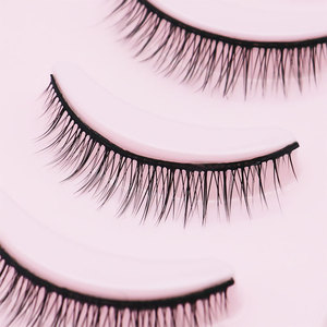 Cils à effet mouillé en gros, faux cils en vison synthétique, cils vaporeux, fournisseur de faux cils faits à la main, 8 mm, <span class=keywords><strong>manga</strong></span>, bande complète, sans cruauté, noir naturel - Product Image 5