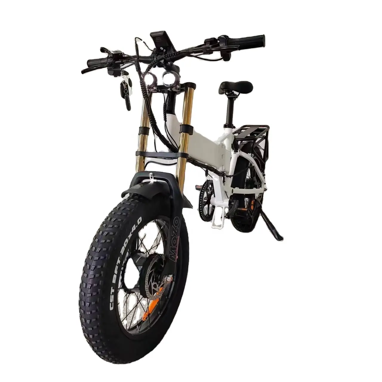 Ebike pieghevole 2000W doppio motore elettrico bici 48 v21ah freno idraulico sospensione completa grasso pneumatico bici elettrica da città bici elettrica