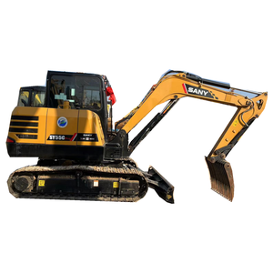 Excavadora de cadenas usada SANY 55PRO de 5 toneladas para excavación y expansión de estanques de peces, con potencia estable y mayor autonomía. - Product Image 1