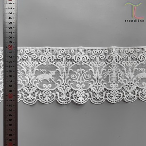 Lámpara litúrgica eclesiástica del Espíritu Santo de 12 cm, encaje marial IHS con ribete de encaje de bobina para iglesia, para mantel de altar - Product Image 6