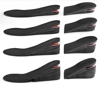 Semelles intérieures réglables à quatre couches avec coussin d'air, rehausseurs invisibles pour chaussures, unisexe