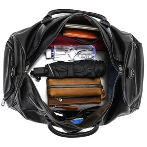 Sac de sport de voyage unisexe de luxe personnalisé en cuir véritable de qualité supérieure avec fermeture à bandoulière vintage d'une capacité de 30-40L pour hommes et femmes - Product Image 6