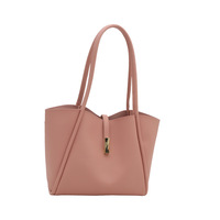 Nouveauté 2025 Sac fourre-tout sous le bras en nylon pour femme, grande capacité, style rétro décontracté, simple et tendance, pour le début du printemps, pour le quotidien, avec fermoir